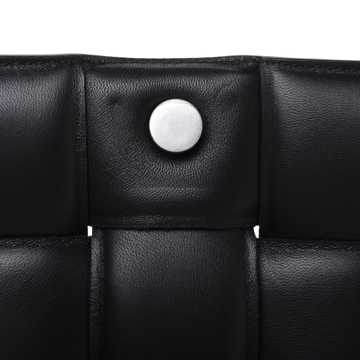 Lambskin Maxi Intreccio Padded Chain Cassette Crossbody Bag Black