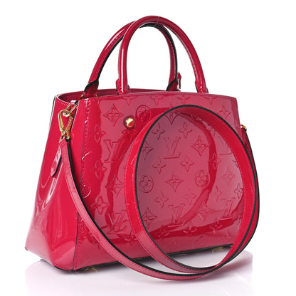 Louis Vuitton Vernis Montaigne BB Rose Indien 2 of 9