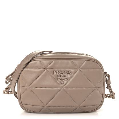 Prada Nappa Triangle Stitched Spectrum Camera Bag Cipria 1 of 9