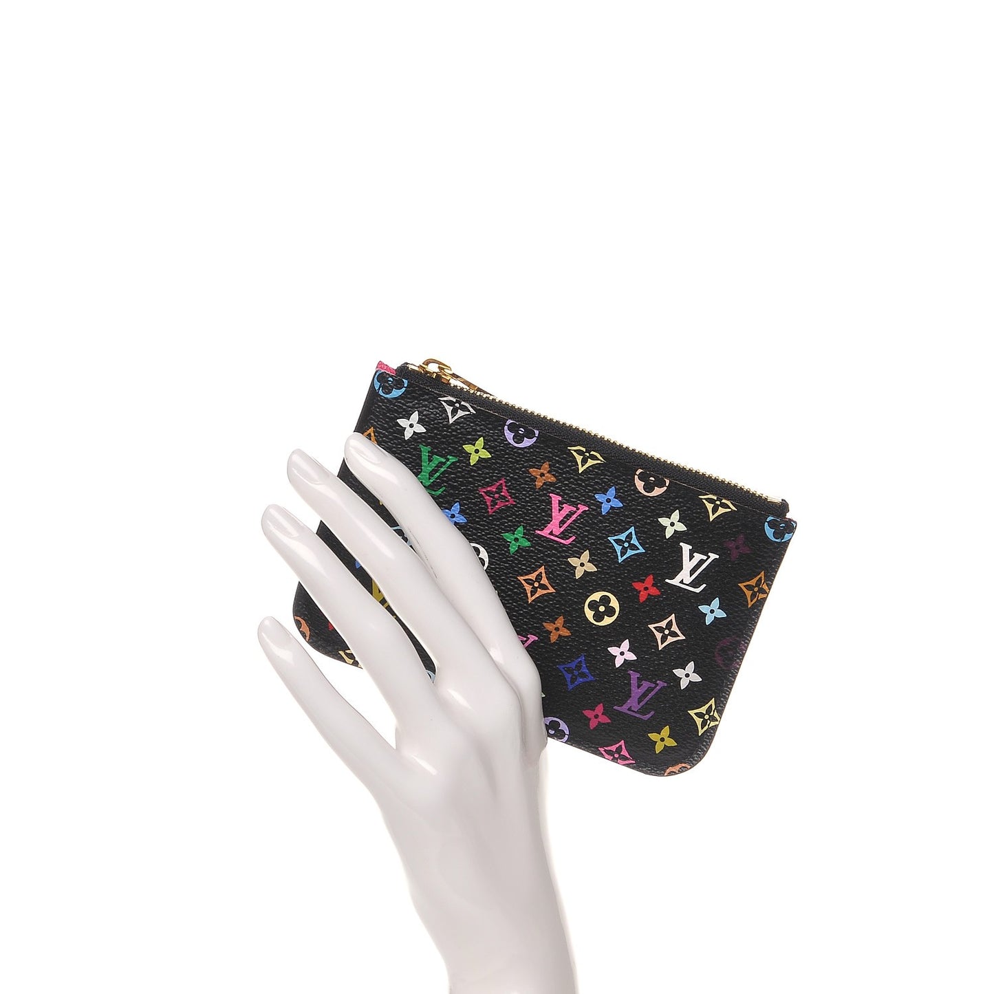 Monogram Multicolor Key Pouch Black Grenade