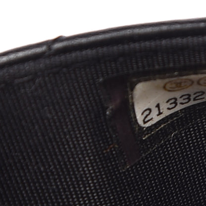 Chanel Lambskin Quilted Boy Wallet On Chain WOC Black 10 of 12
