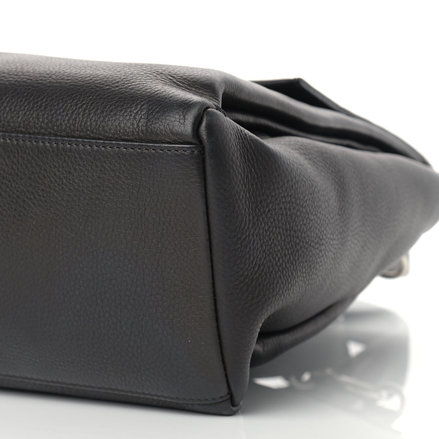 Givenchy Waxy Grained Calfskin Medium Pandora Pure Flap Bag Black 9 of 13