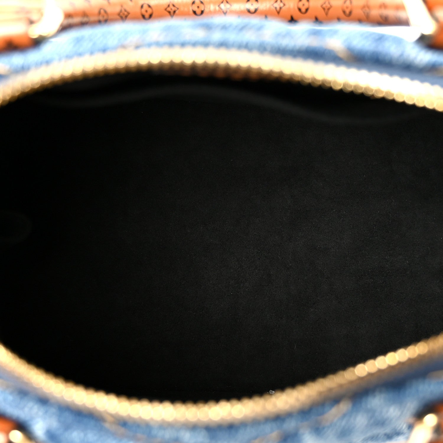 Louis Vuitton Denim Calfskin Reverse Monogram Malletage Alma BB Blue 5 of 12