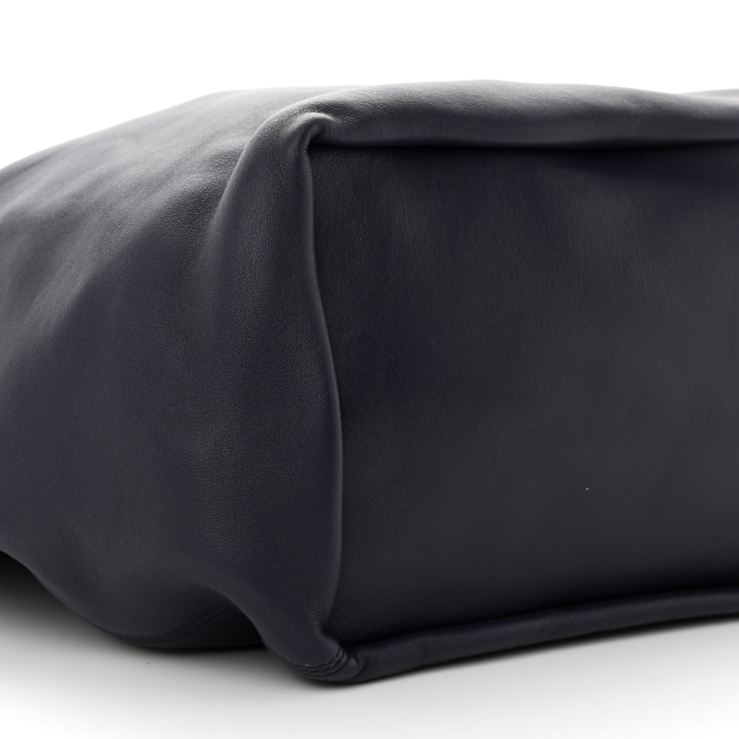 Buttery Nappa Lambskin Medium Squeeze Bag Abyss Blue
