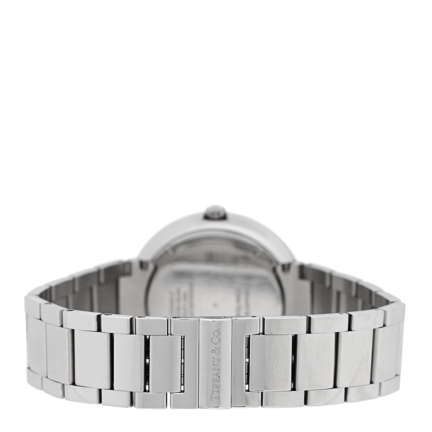 Tiffany Stainless Steel Diamond Mother of Pearl 34mm Atlas 3-Hand Quartz Watch 3 of 5
