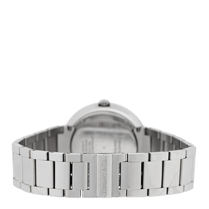 Tiffany Stainless Steel Diamond Mother of Pearl 34mm Atlas 3-Hand Quartz Watch 3 of 5