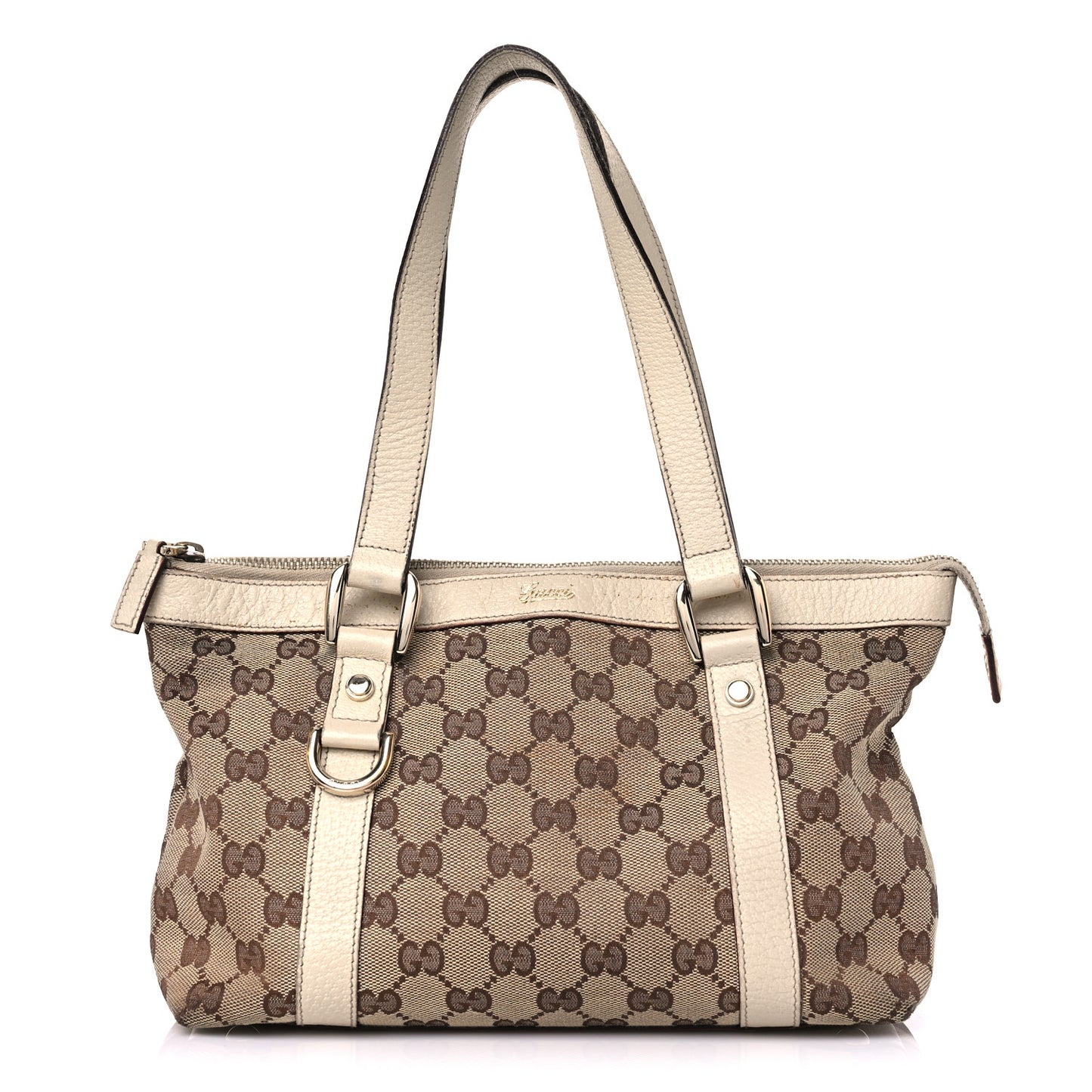Monogram Small Abbey Tote Off White