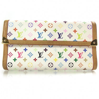 Louis Vuitton Monogram Multicolor Porte Tresor International Wallet White 1 of 8