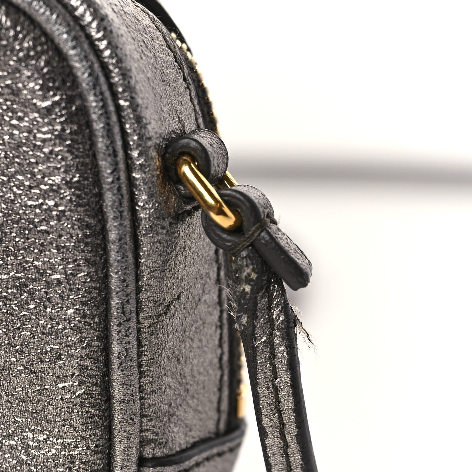 Saint Laurent Lame Nappa Star 3D Monogram Blogger Bag Silver 10 of 10