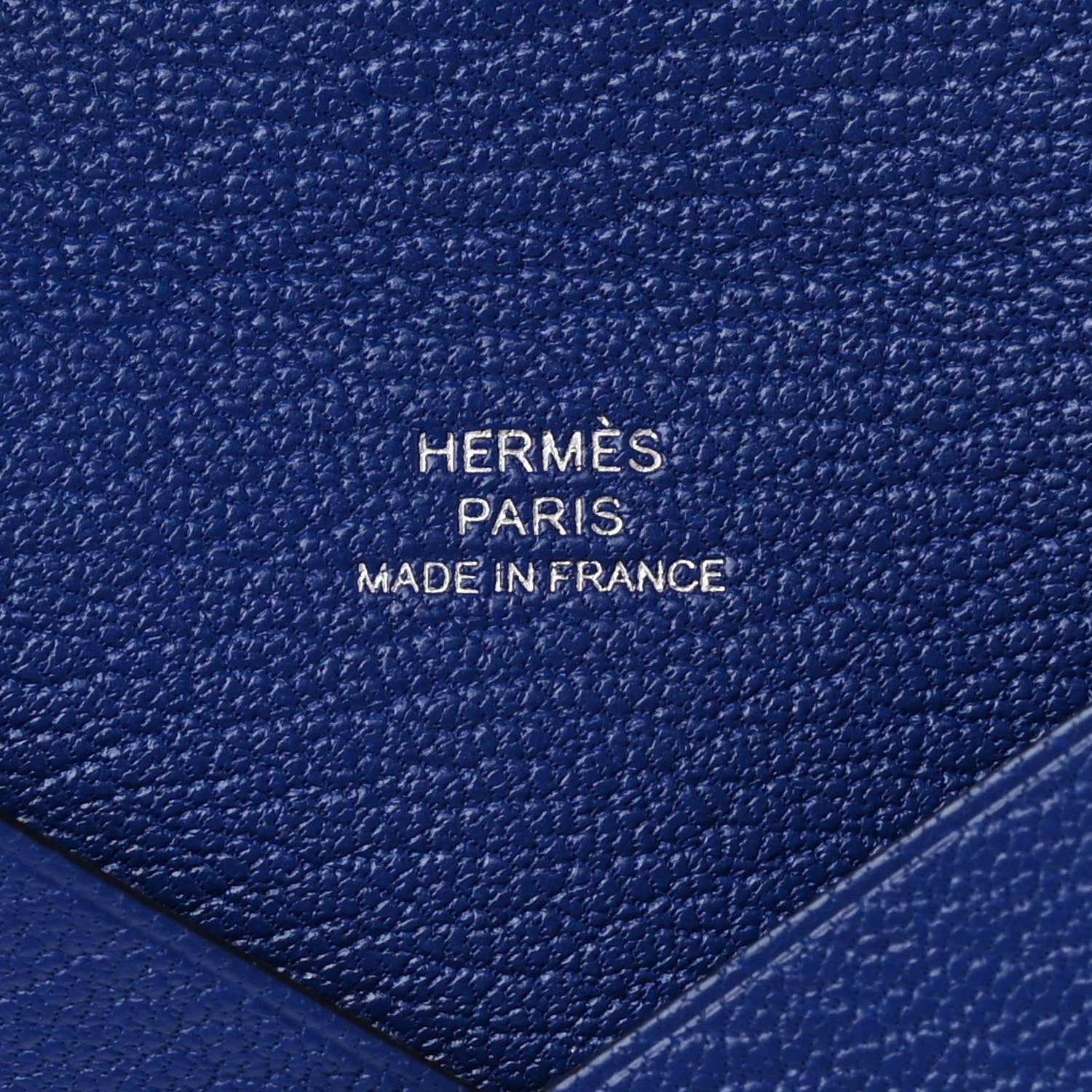 Hermes Chevre Mysore Calvi Card Case Bleu Electrique 7 of 9