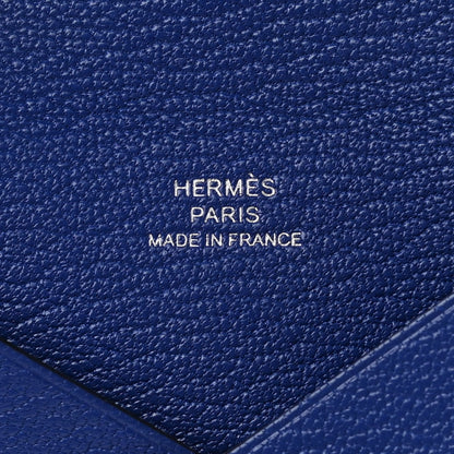 Hermes Chevre Mysore Calvi Card Case Bleu Electrique 7 of 9
