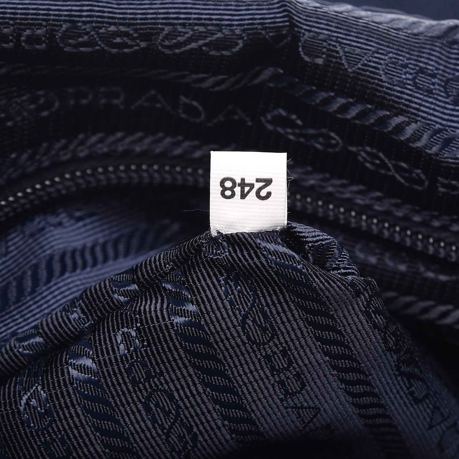 Prada Nylon Vela Saffiano Medium Cinch Backpack Baltico 6 of 7
