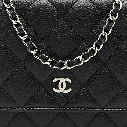 Chanel Caviar Quilted Wallet On Chain WOC Black 8 of 10