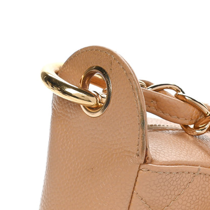 Chanel Caviar Quilted Timeless CC Shoulder Bag Beige 13 of 22