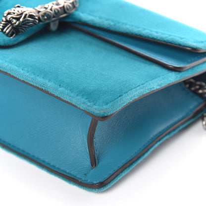Gucci Velvet Super Mini Dionysus Shoulder Bag Pavone Cyan 8 of 8