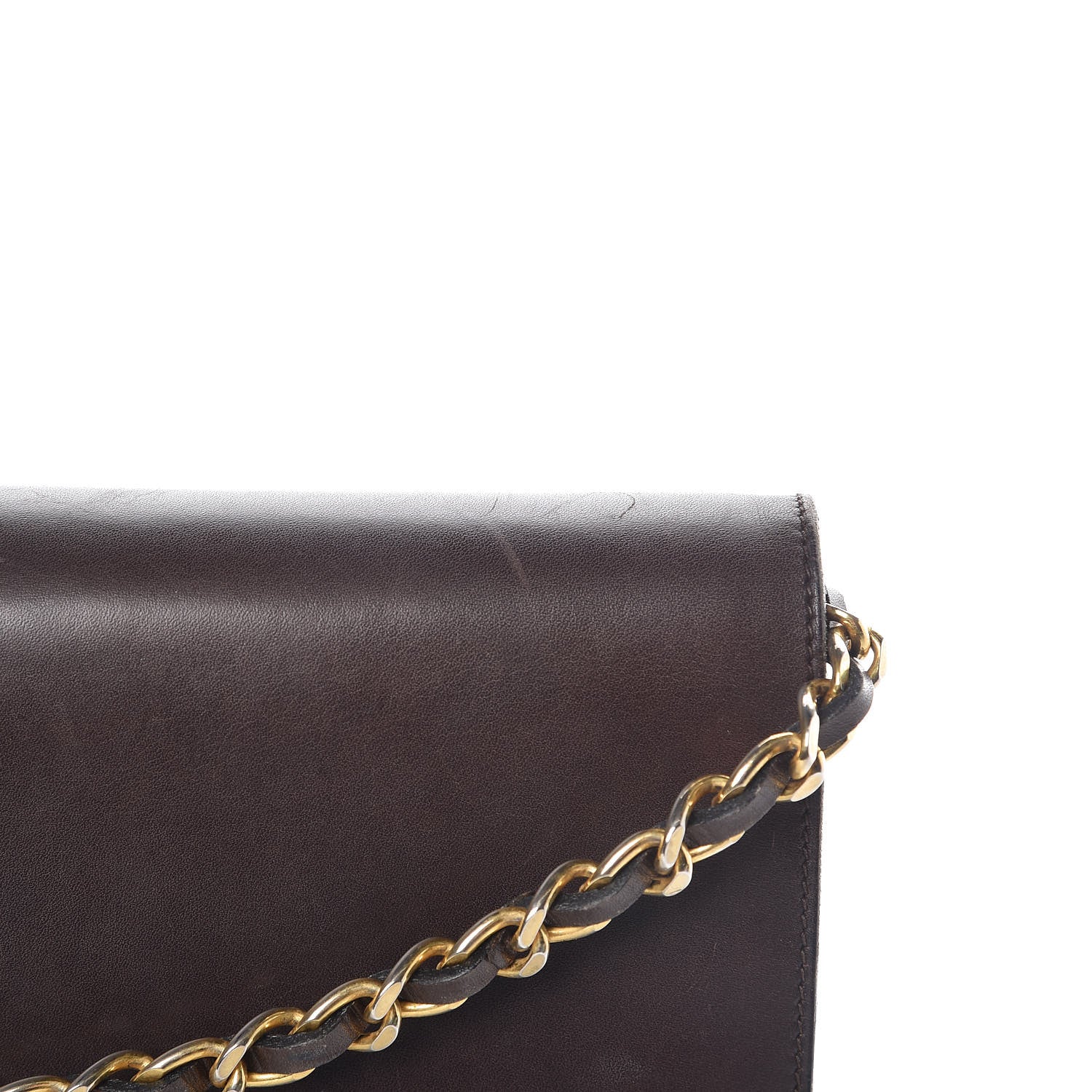 Chanel Calfskin Medium Single Flap Brown 14 of 16