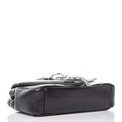 Saint Laurent Calfskin Matelassé Monogram Classic Baby Punk Chain Bag Black 4 of 7