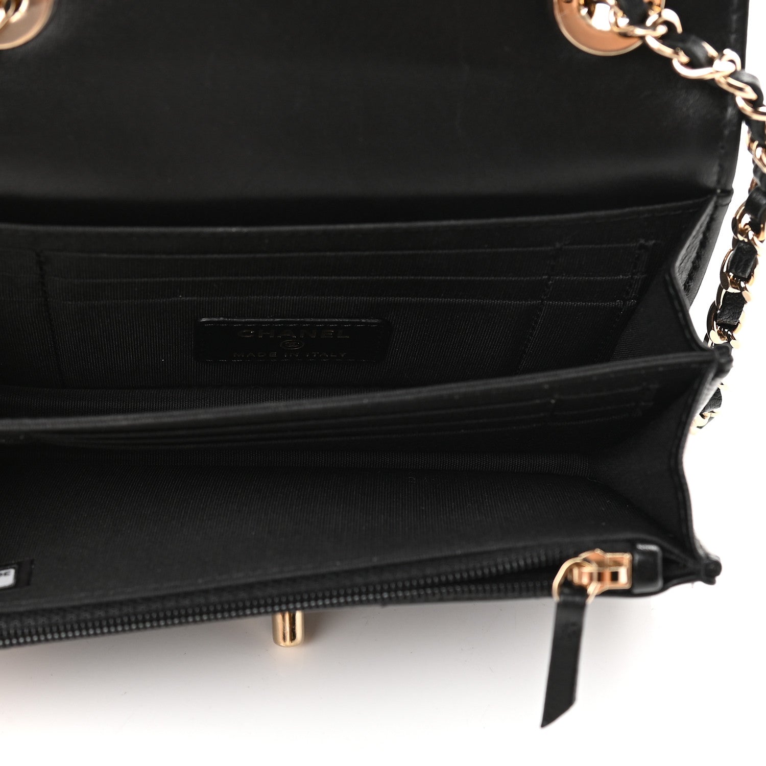 Chanel Lambskin Quilted Mini Trendy CC Wallet On Chain WOC Black 5 of 9