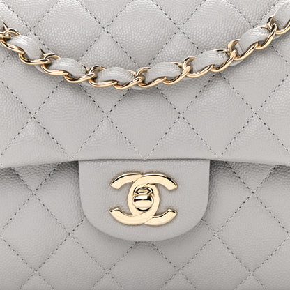 Chanel Caviar Quilted Small Double Flap Grey 8 of 8