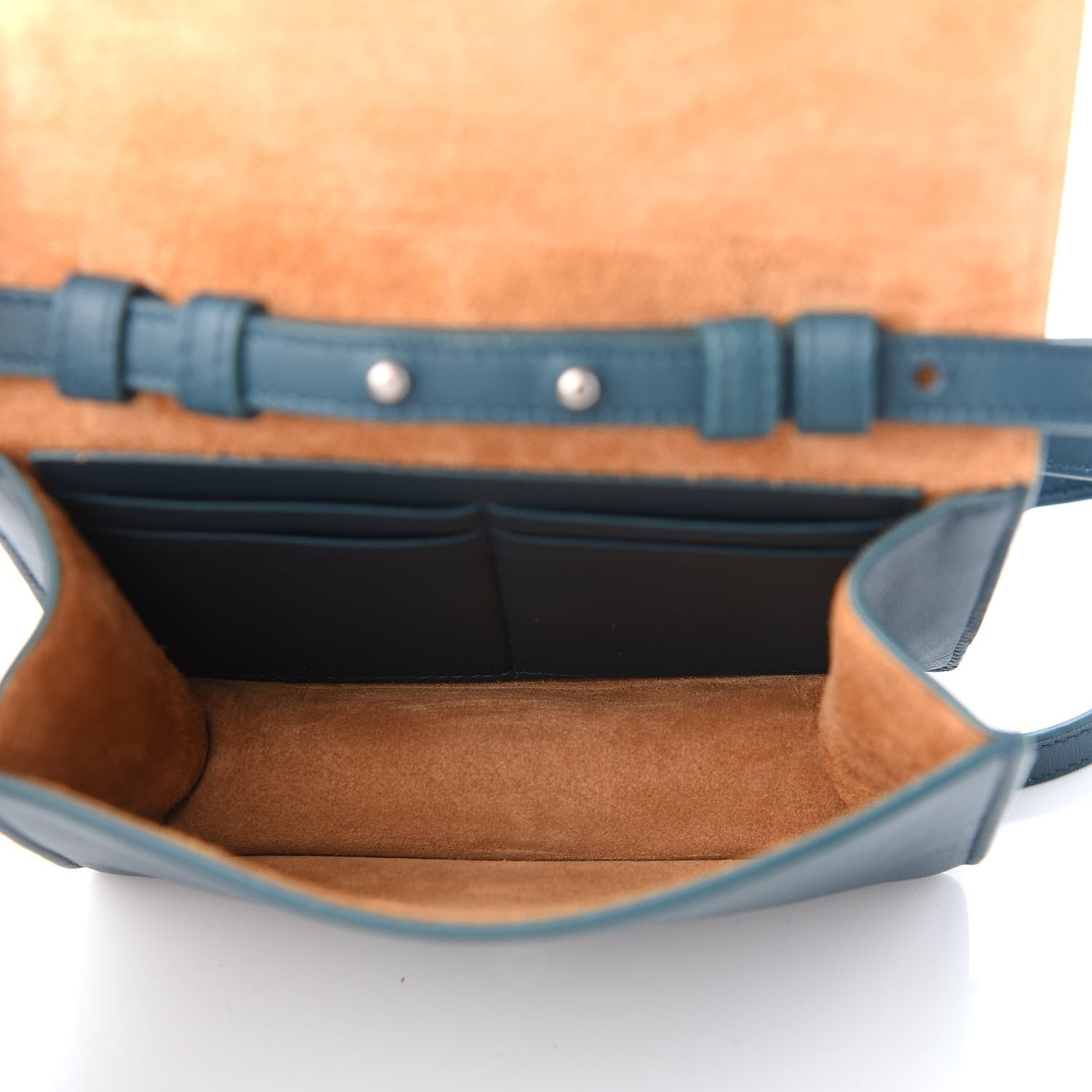 Bottega Veneta Lambskin Maxi Intrecciato Mini Cassette Crossbody Bag Petrol Blue 5 of 9