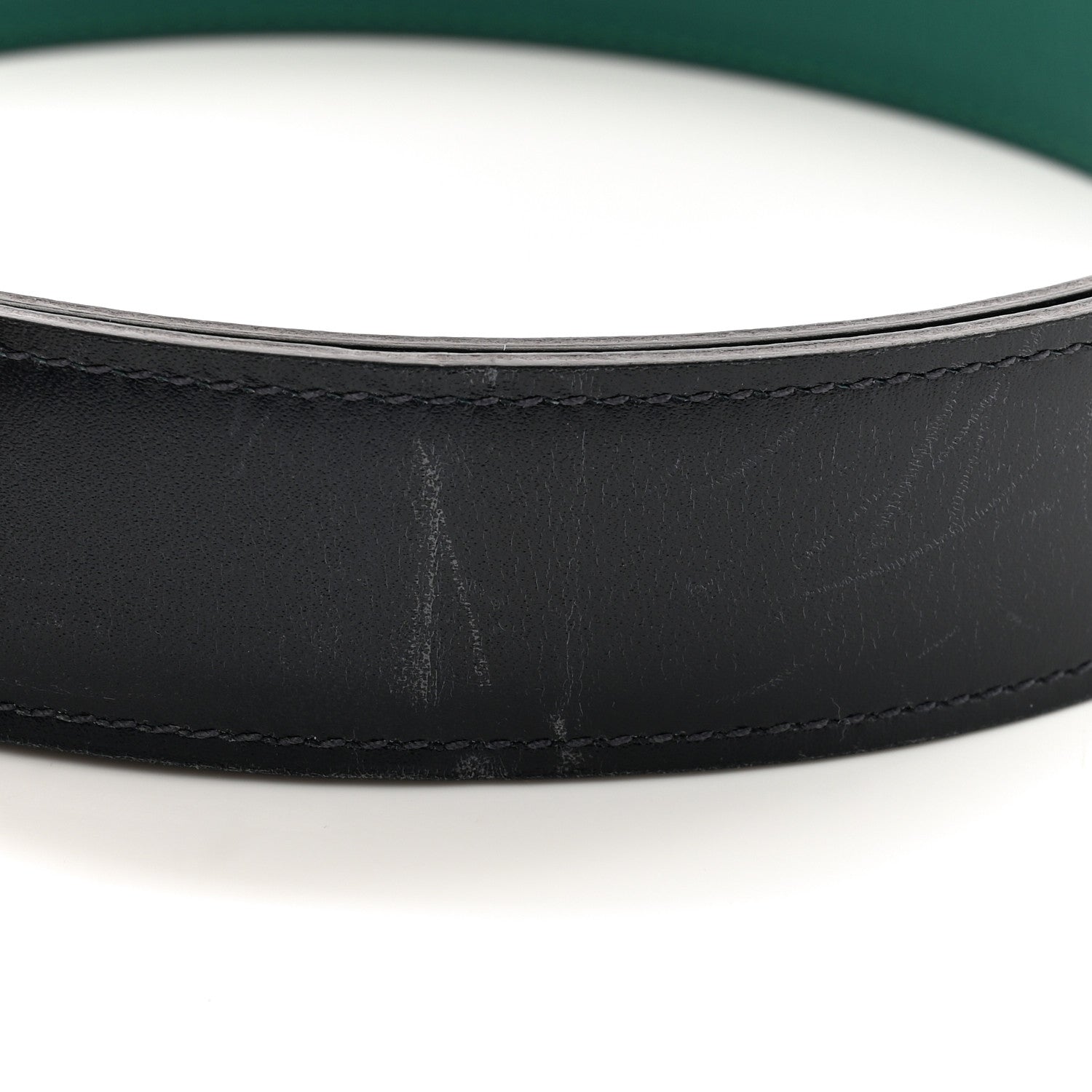 Hermes Box Togo 32mm Belt Strap 95 Bleu Indigo Malachite 7 of 8