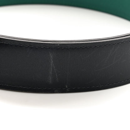 Hermes Box Togo 32mm Belt Strap 95 Bleu Indigo Malachite 7 of 8