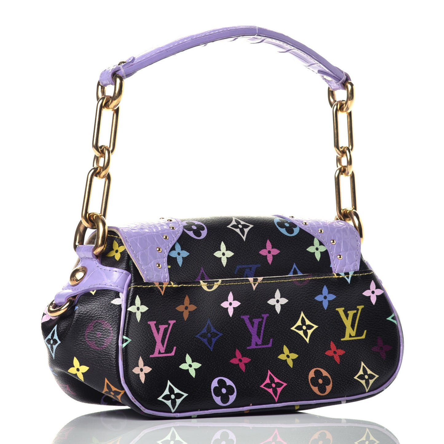 Monogram Multicolor Alligator Marilyn Black
