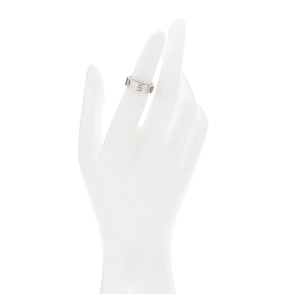 Cartier 18K White Gold 5.5mm LOVE Ring 48 4.5 2 of 4