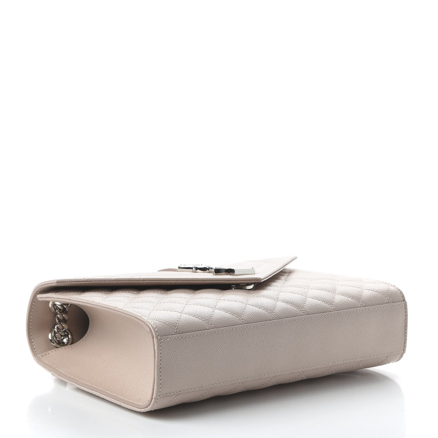 Grain De Poudre Textured Mixed Matelasse Medium Triquilt Monogram Satchel Marble Pink