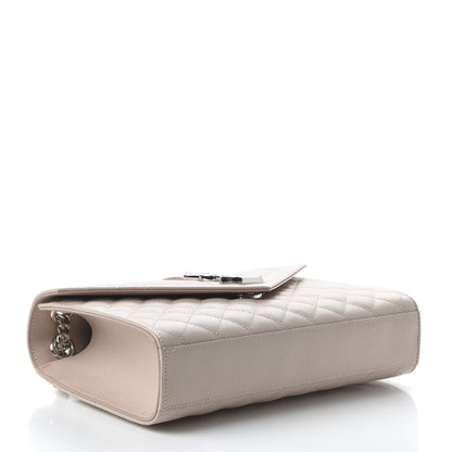 Saint Laurent Grain De Poudre Textured Mixed Matelasse Medium Triquilt Monogram Satchel Marble Pink 4 of 9