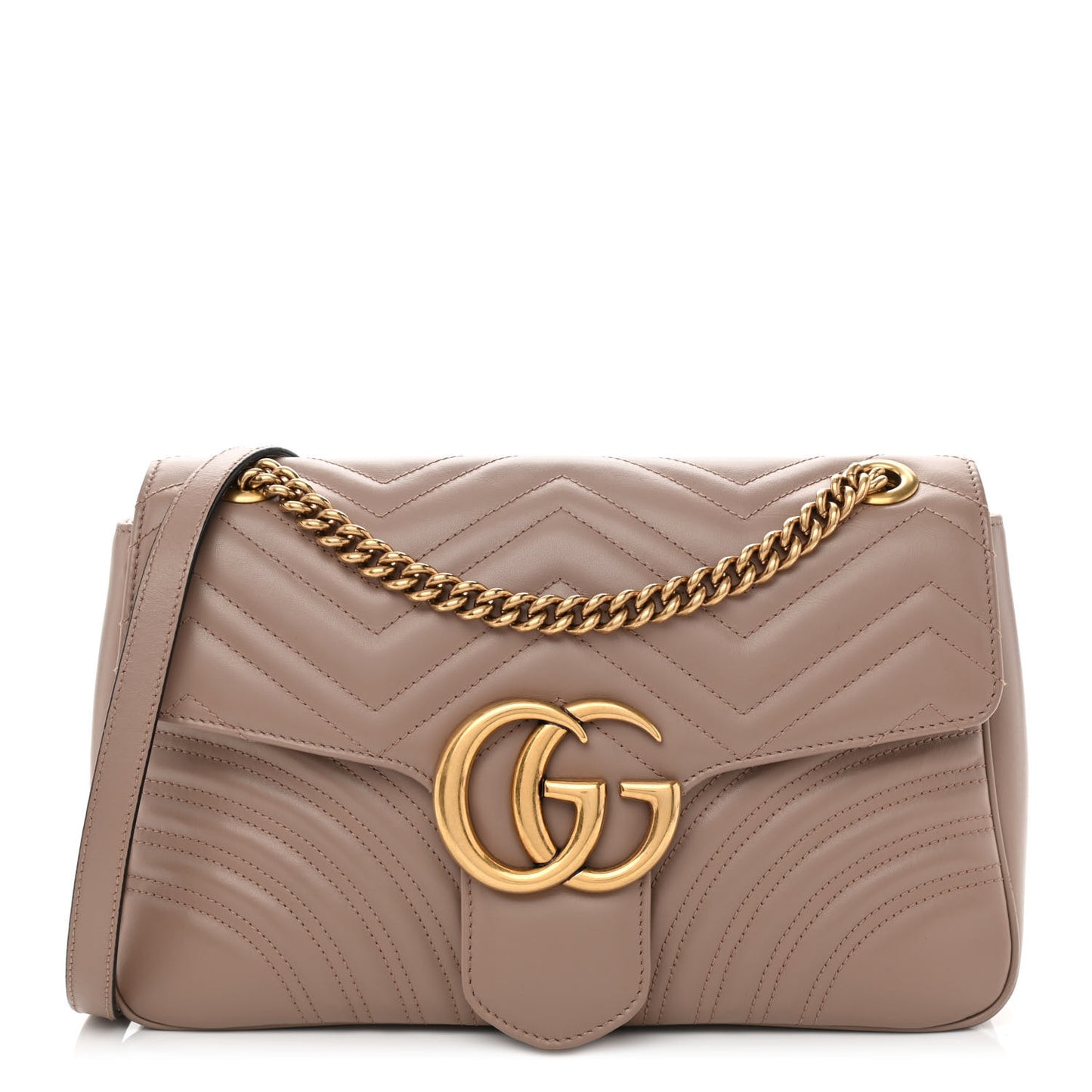 Calfskin Matelasse Medium GG Marmont Shoulder Bag Porcelain Rose