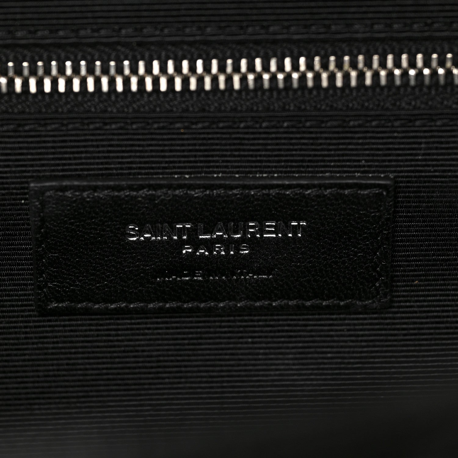 Saint Laurent Grain De Poudre Textured Mixed Matelasse Large Triquilt Monogram Satchel Black 6 of 8