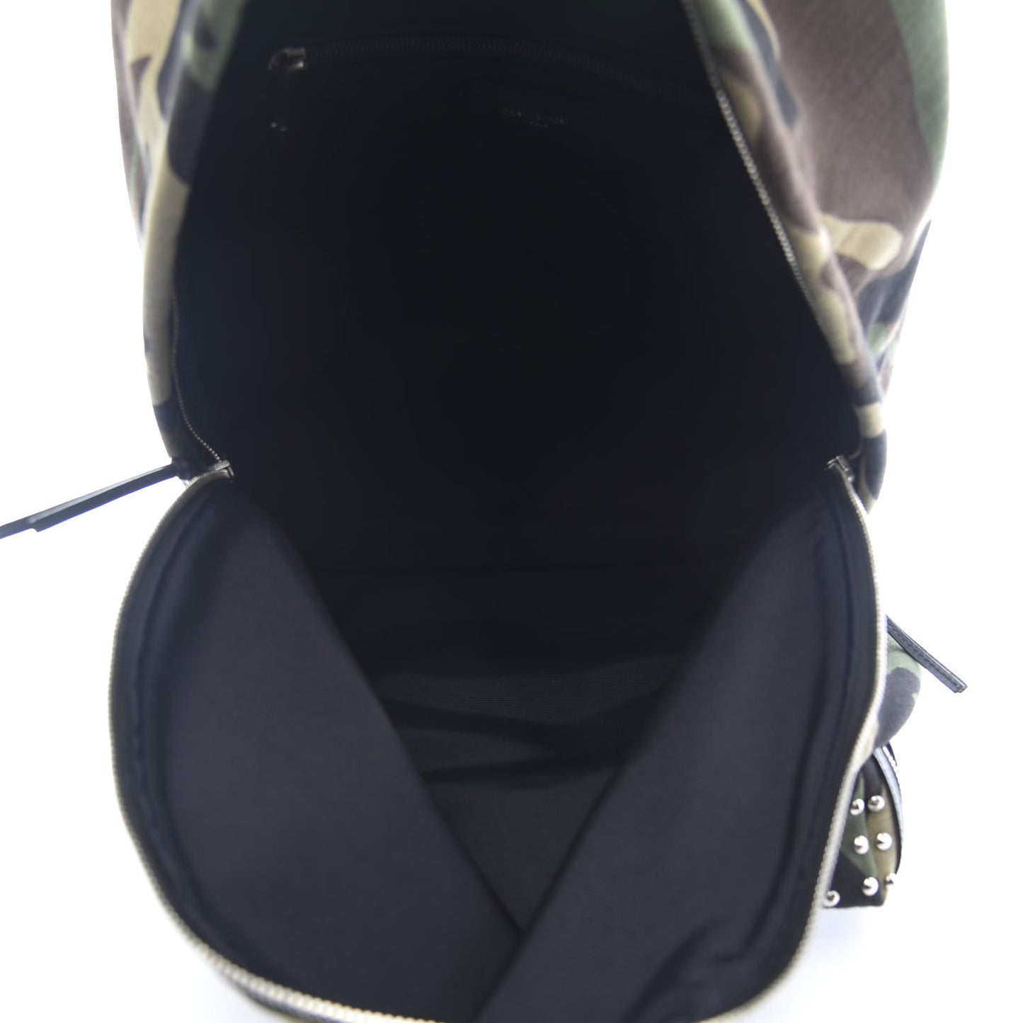 Canvas Camouflage Studded Hunting Backpack Green Black Brown