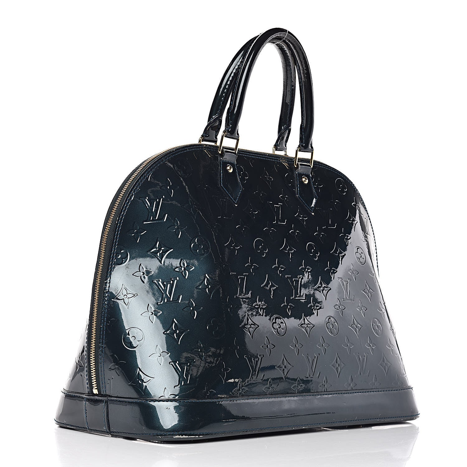 Louis Vuitton Vernis Alma GM Blue Nuit 3 of 42