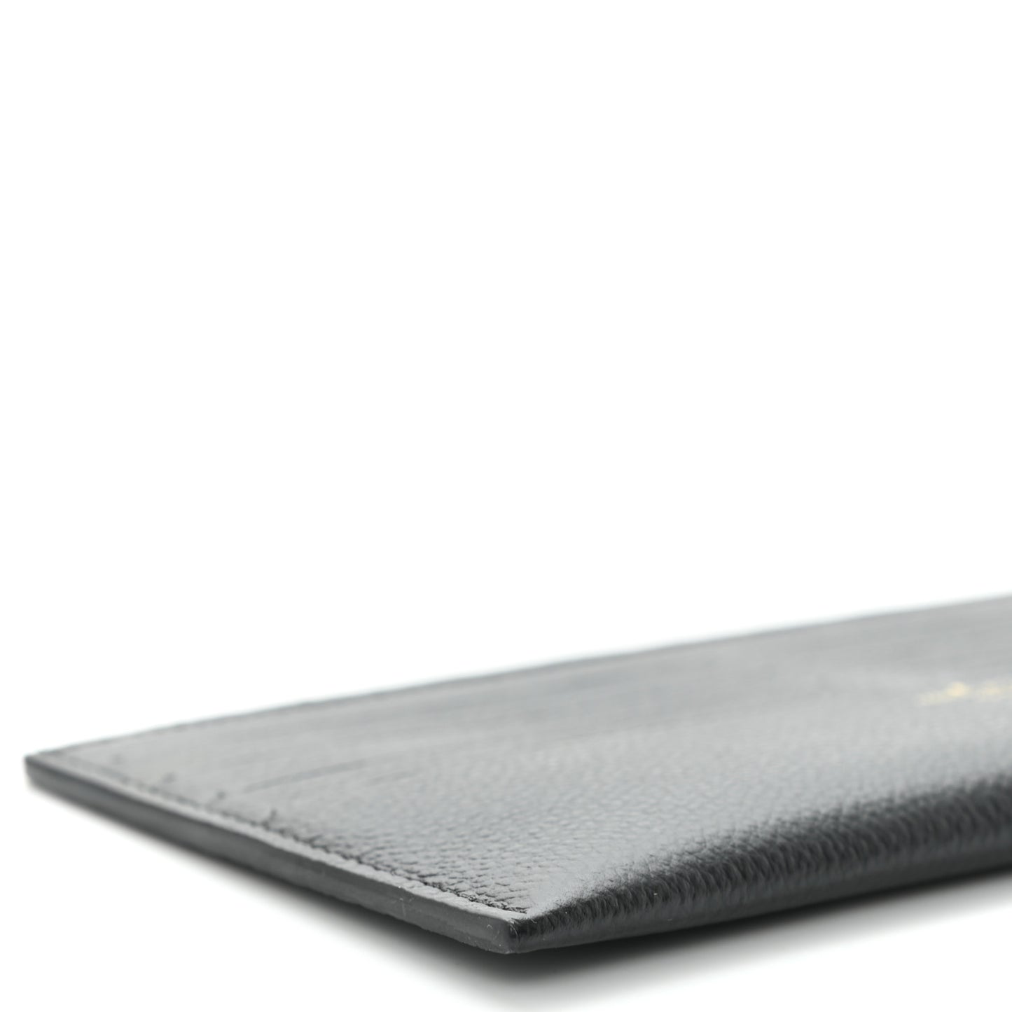 Calfskin Felicie Chain Wallet Card Holder Insert Black