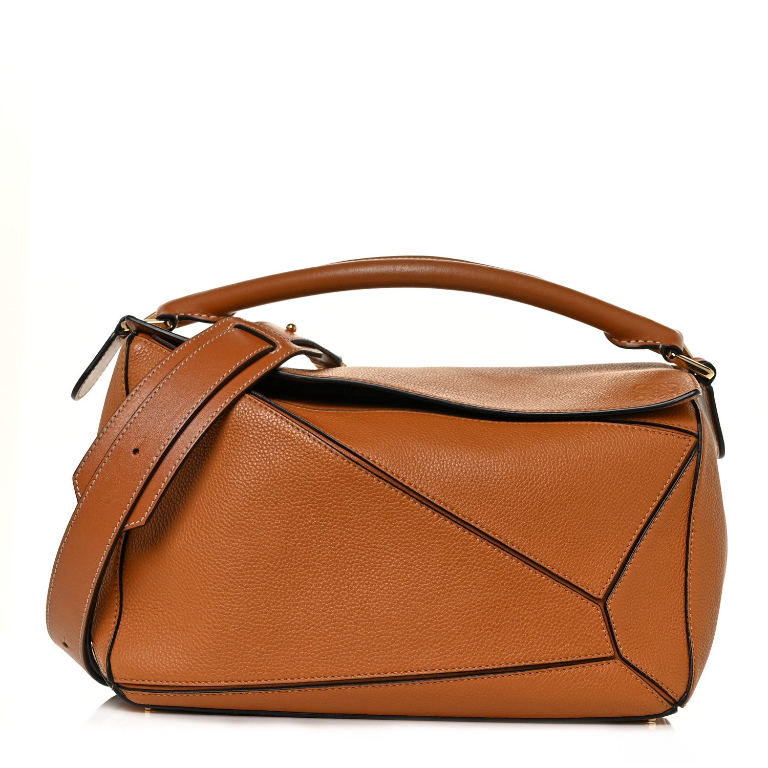 Loewe Calfskin Medium Puzzle Bag Light Caramel 1 of 8