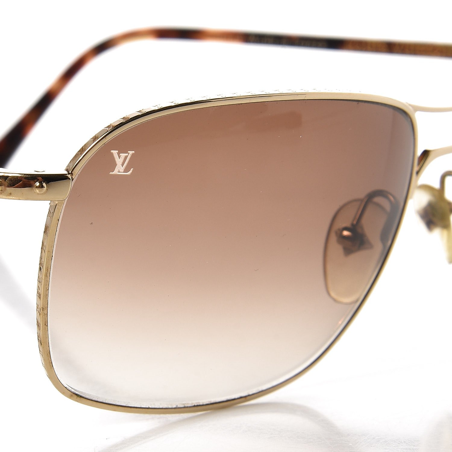 Louis Vuitton Conspiration Pilote Sunglasses Z0034U Gold 7 of 8