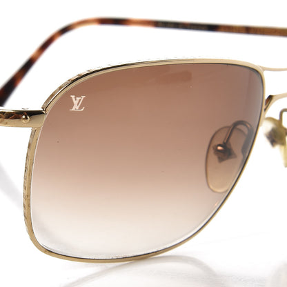 Louis Vuitton Conspiration Pilote Sunglasses Z0034U Gold 7 of 8