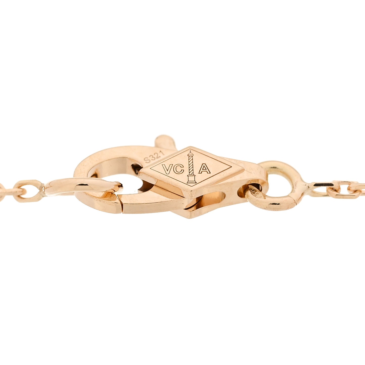 18K Yellow Gold Mother of Pearl Sweet Alhambra Bracelet