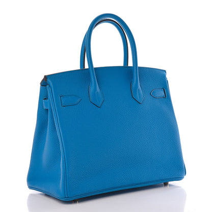 Hermes Togo Birkin 30 Bleu Zanzibar 3 of 37