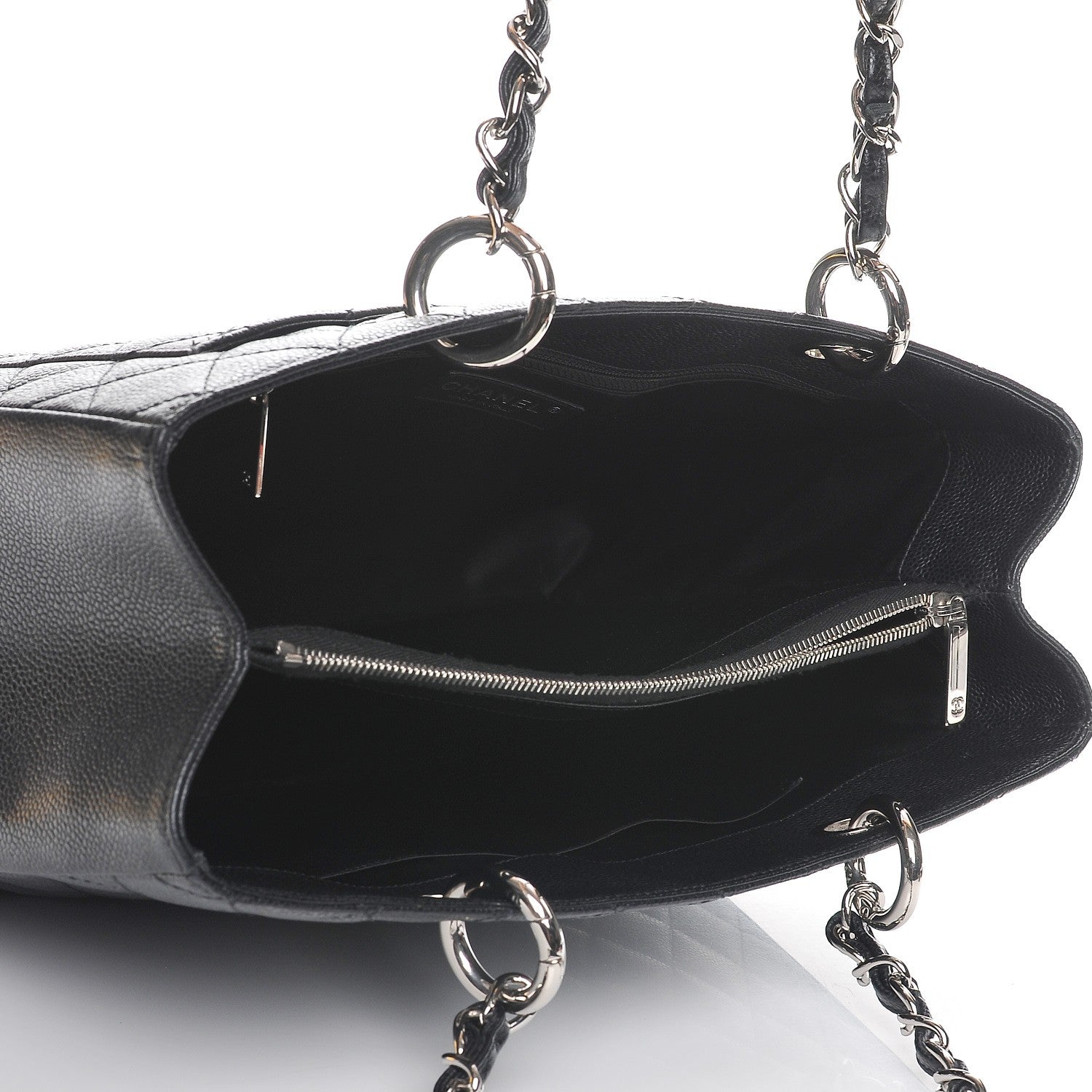 Chanel Caviar Quilted Grand Shopping Tote GST Black 5 of 8