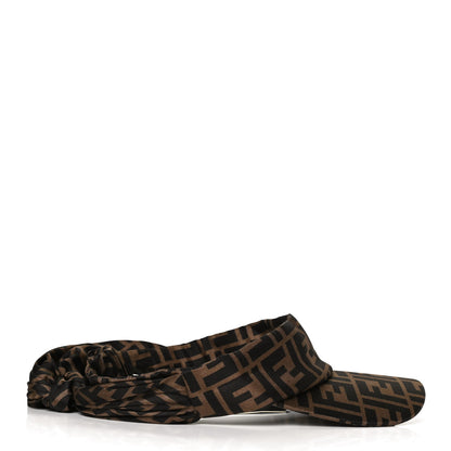 Fendi Silk FF Logo Visor Tobacco 5 of 8