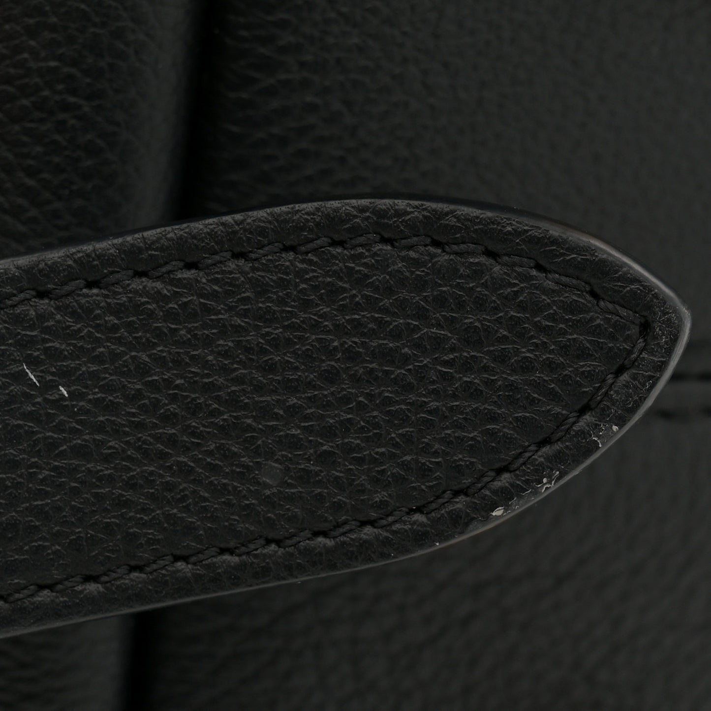 Grained Calfskin Low Key Hobo PM Black