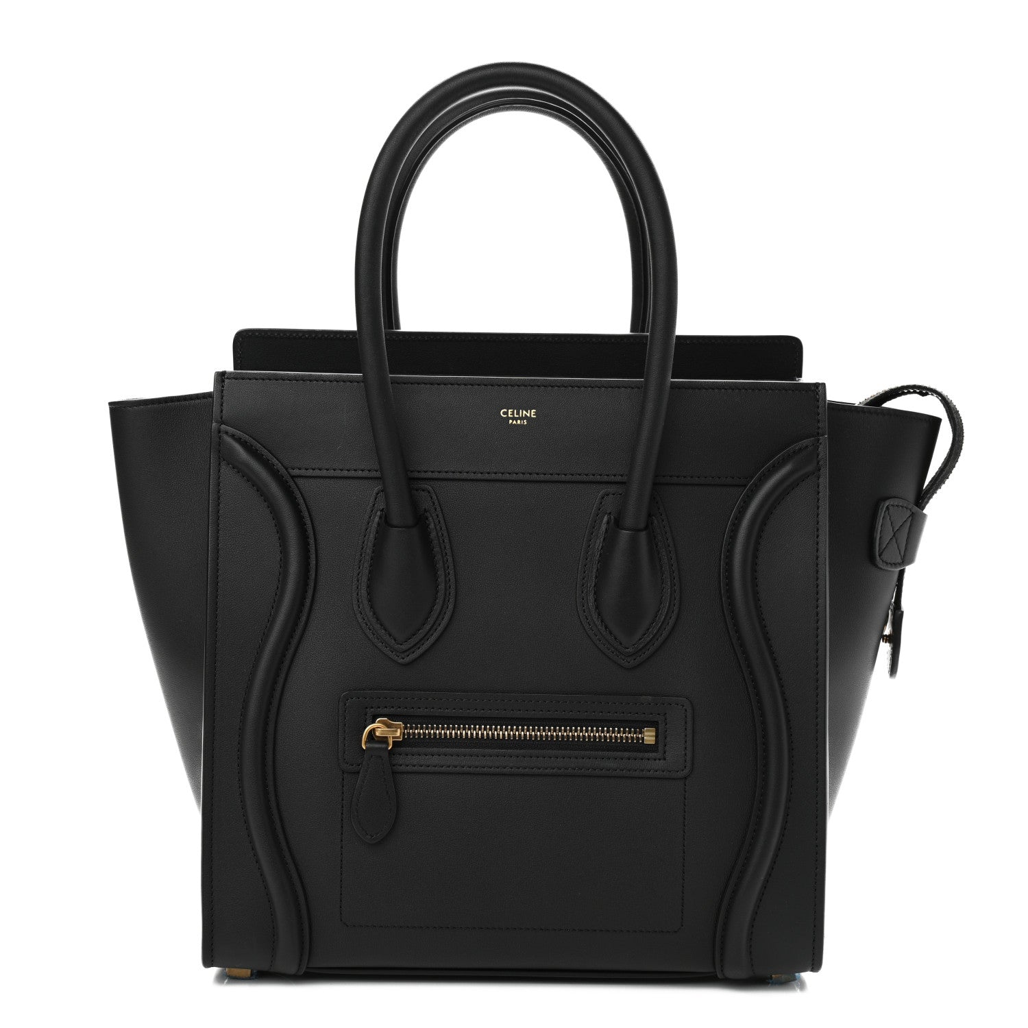 Celine Smooth Calfskin Micro Luggage Black 2 of 12