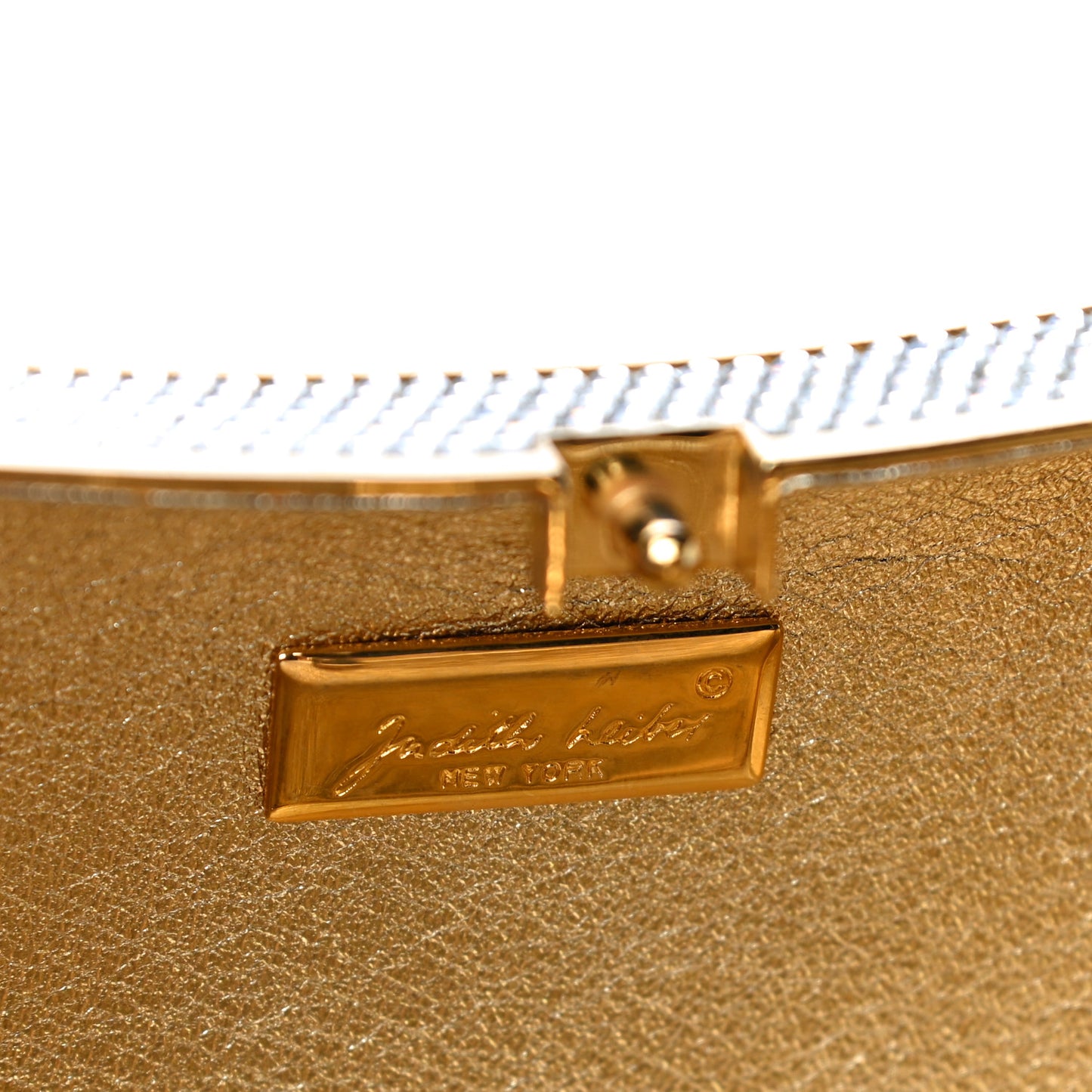 Swarovski Crystal Butterfly Minaudiere Clutch Silver Gold