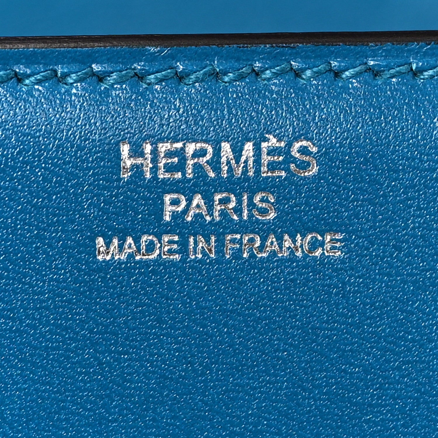 Hermes Tadelakt Egee Clutch Bleu Izmir 6 of 7