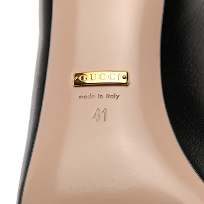 Gucci Malaga Kid Zumi Low Heel Mules 41 Black 8 of 9