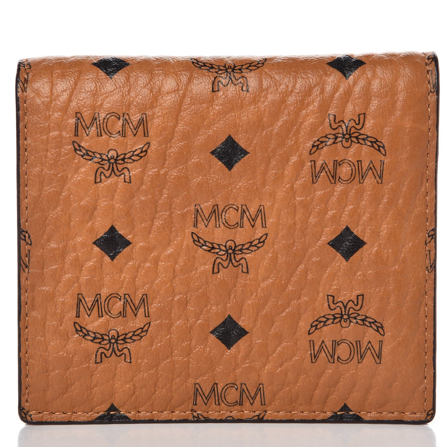 MCM Visetos ID Wallet Cognac 4 of 10