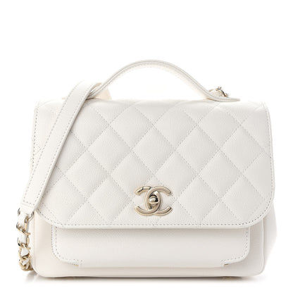 Chanel Caviar Quilted Medium Business Affinity Flap White 1 of 9