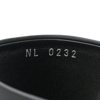 Louis Vuitton Lambskin Embossed Monogram Drapy Flat Thong Sandal 36.5 Black 8 of 8